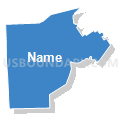 School Administrative District 55, Maine (Solid Fill with Shadow)