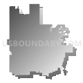 Dowagiac Union Schools, Michigan (Gray Gradient Fill with Shadow)