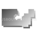 Union County School District, Mississippi (Gray Gradient Fill with Shadow)