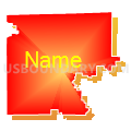 Scotland County R-I School District, Missouri (Bright Blending Fill with Shadow)