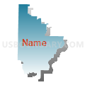 Dixon R-I School District, Missouri (Blue Gradient Fill with Shadow)