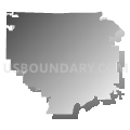 Maries County R-I School District, Missouri (Gray Gradient Fill with Shadow)