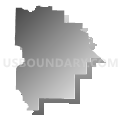 Gasconade County R-I School District, Missouri (Gray Gradient Fill with Shadow)