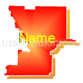 Doniphan R-I School District, Missouri (Bright Blending Fill with Shadow)