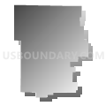 West Nodaway County R-I School District, Missouri (Gray Gradient Fill with Shadow)