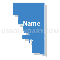 Westby K-12 Schools, Montana (Solid Fill with Shadow)