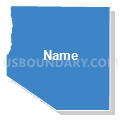 White Pine County School District, Nevada (Solid Fill with Shadow)