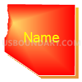 White Pine County School District, Nevada (Bright Blending Fill with Shadow)