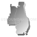 East Irondequoit Central School District, New York (Gray Gradient Fill with Shadow)