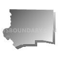 Forsyth County Schools, North Carolina (Gray Gradient Fill with Shadow)