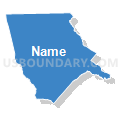 Moore County Schools, North Carolina (Solid Fill with Shadow)