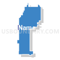 Anamoose Public School District 14, North Dakota (Solid Fill with Shadow)