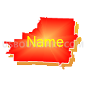 Harrison Hills City School District, Ohio (Bright Blending Fill with Shadow)