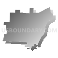 Buckeye Local School District, Ohio (Gray Gradient Fill with Shadow)