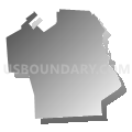 Jefferson Local School District, Ohio (Gray Gradient Fill with Shadow)