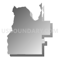 Black Butte School District 41, Oregon (Gray Gradient Fill with Shadow)