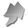 Tussey Mountain School District, Pennsylvania (Gray Gradient Fill with Shadow)