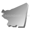 Muhlenberg School District, Pennsylvania (Gray Gradient Fill with Shadow)