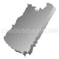 Ligonier Valley School District, Pennsylvania (Gray Gradient Fill with Shadow)