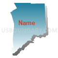 Ambridge Area School District, Pennsylvania (Blue Gradient Fill with Shadow)