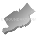 Wyoming Valley West School District, Pennsylvania (Gray Gradient Fill with Shadow)