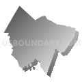 Rockwood Area School District, Pennsylvania (Gray Gradient Fill with Shadow)