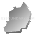 Wallenpaupack Area School District, Pennsylvania (Gray Gradient Fill with Shadow)