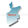 Wilson Area School District, Pennsylvania (Blue Gradient Fill with Shadow)
