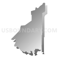 Union School District, Pennsylvania (Gray Gradient Fill with Shadow)