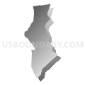 East Providence School District, Rhode Island (Gray Gradient Fill with Shadow)