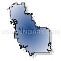 Groton Area School District 06-6, South Dakota (Radial Fill with Shadow)