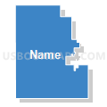 Edgemont School District 23-1, South Dakota (Solid Fill with Shadow)