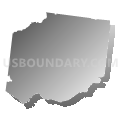 Hickman County School District, Tennessee (Gray Gradient Fill with Shadow)