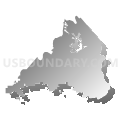 Loudon County School District, Tennessee (Gray Gradient Fill with Shadow)