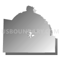 Lincoln County School District, Tennessee (Gray Gradient Fill with Shadow)