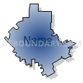 Burleson Independent School District, Texas (Radial Fill with Shadow)
