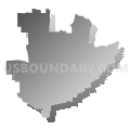 Sherman Independent School District, Texas (Gray Gradient Fill with Shadow)