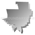Hamlin Independent School District, Texas (Gray Gradient Fill with Shadow)