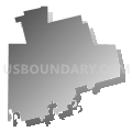Rotan Independent School District, Texas (Gray Gradient Fill with Shadow)