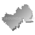 Rusk Independent School District, Texas (Gray Gradient Fill with Shadow)
