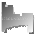 Channing Independent School District, Texas (Gray Gradient Fill with Shadow)