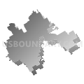 Bynum Independent School District, Texas (Gray Gradient Fill with Shadow)