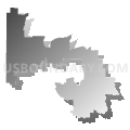 Chisum Independent School District, Texas (Gray Gradient Fill with Shadow)