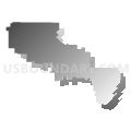 Ingram Independent School District, Texas (Gray Gradient Fill with Shadow)