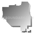Lake Dallas Independent School District, Texas (Gray Gradient Fill with Shadow)