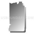 Uintah School District, Utah (Gray Gradient Fill with Shadow)