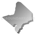Cabell County School District, West Virginia (Gray Gradient Fill with Shadow)