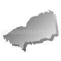 Pleasants County School District, West Virginia (Gray Gradient Fill with Shadow)