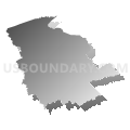 Logan County School District, West Virginia (Gray Gradient Fill with Shadow)