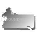 Mukwonago School District, Wisconsin (Gray Gradient Fill with Shadow)